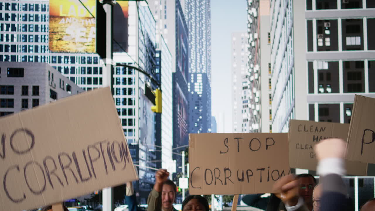 Protesters gather in rally against corrupted government and scandalous politics