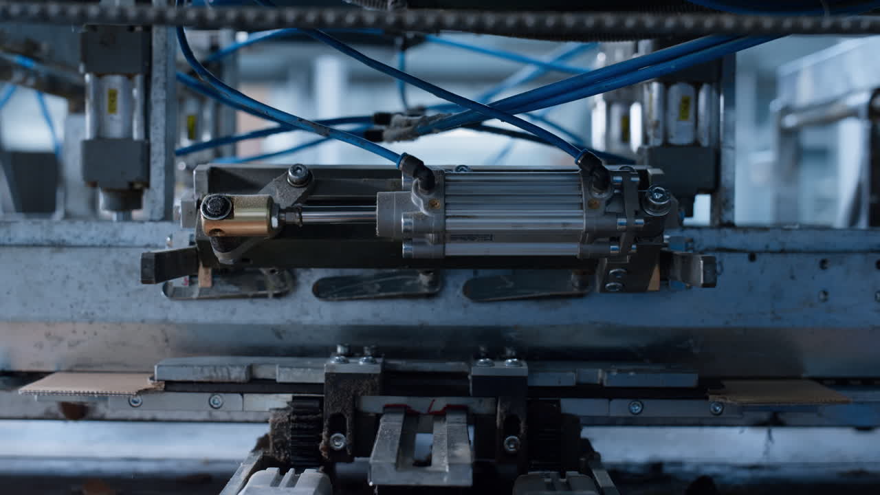 Factory cardbox distribution conveyor working process making carton boxes