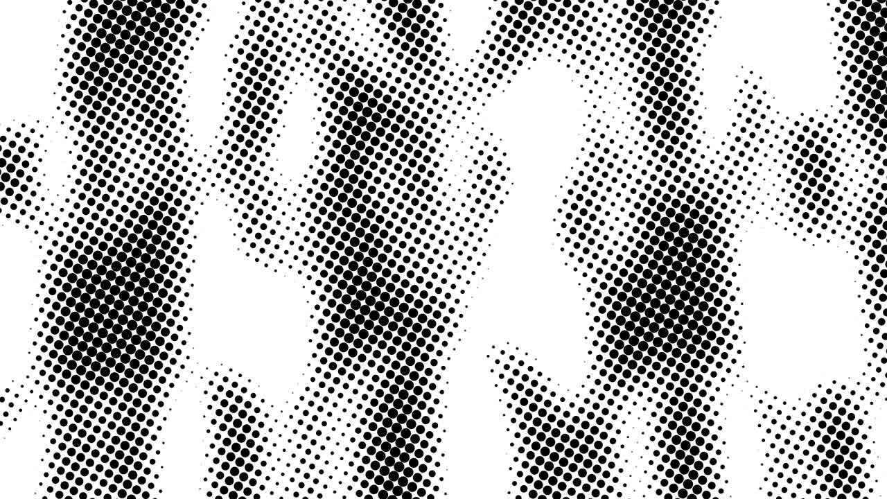medio tono de muchos puntos, fondo abstracto generado por computadora, fondo de renderización 3d con efecto de ilusión óptica