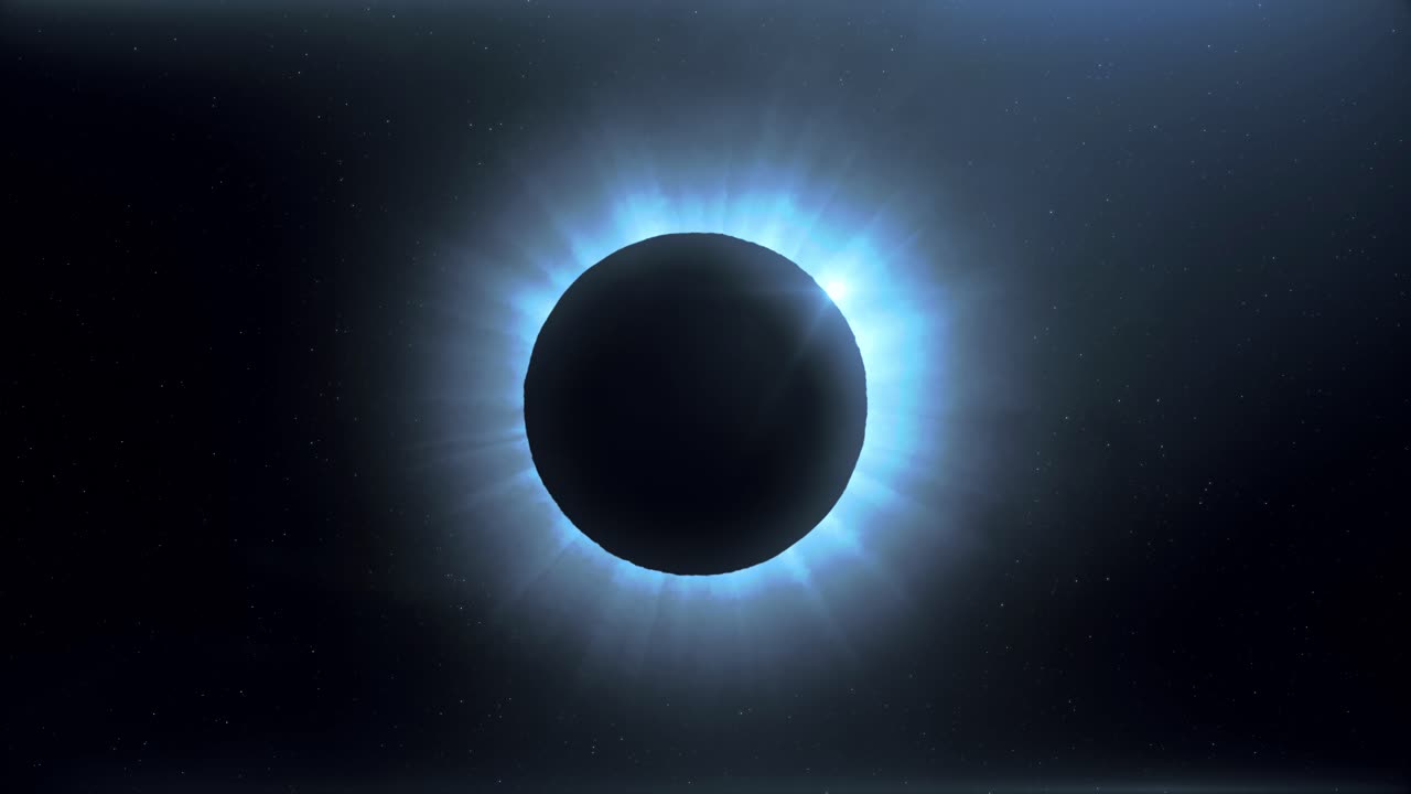 eclipse solar en el espacio