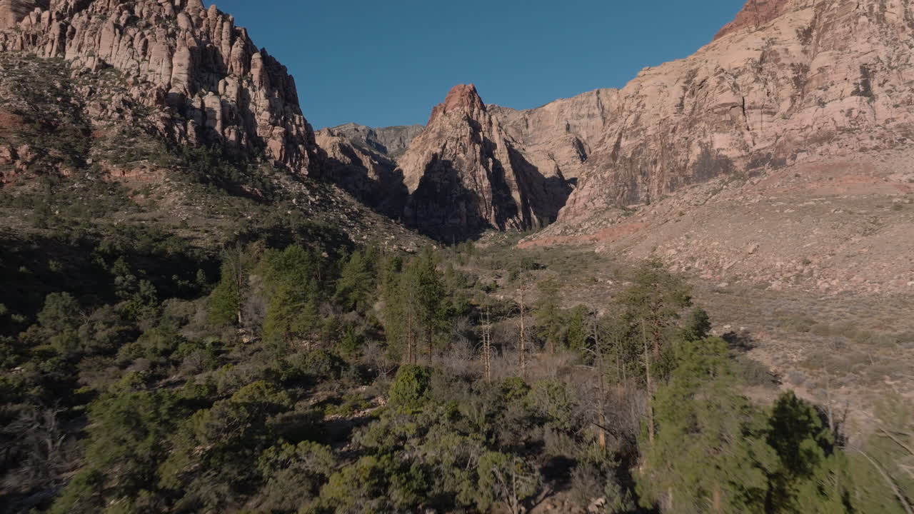 vista aérea del cañón de la roca roja