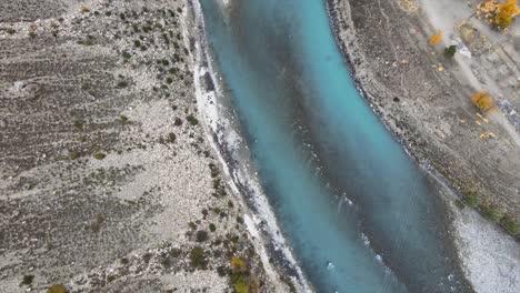 K-Luftaufnahmen-Des-Flusses-Chenab-In