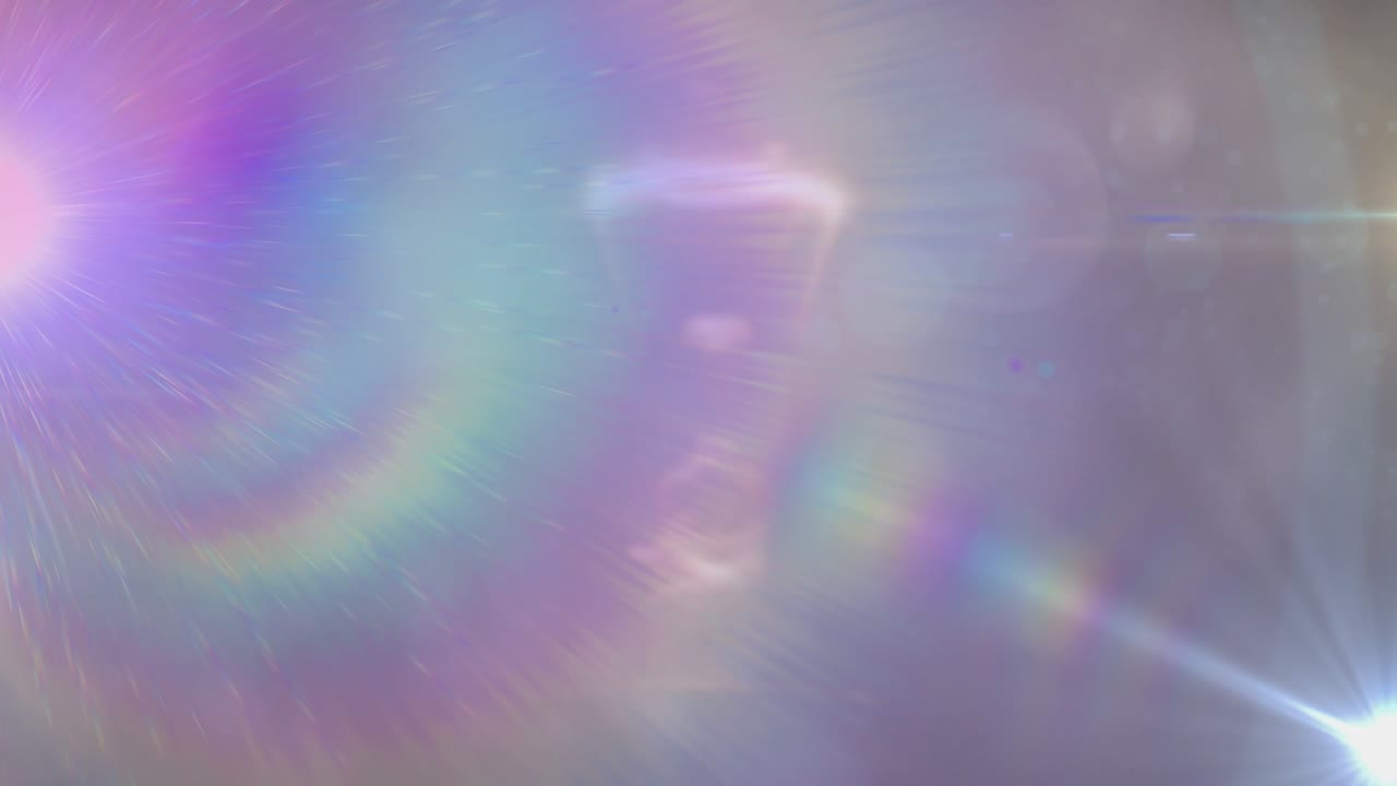 Animazione di punti luce luminosi su sfondo blu