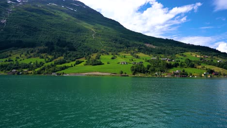 lovatnet lake beautiful nature norway.