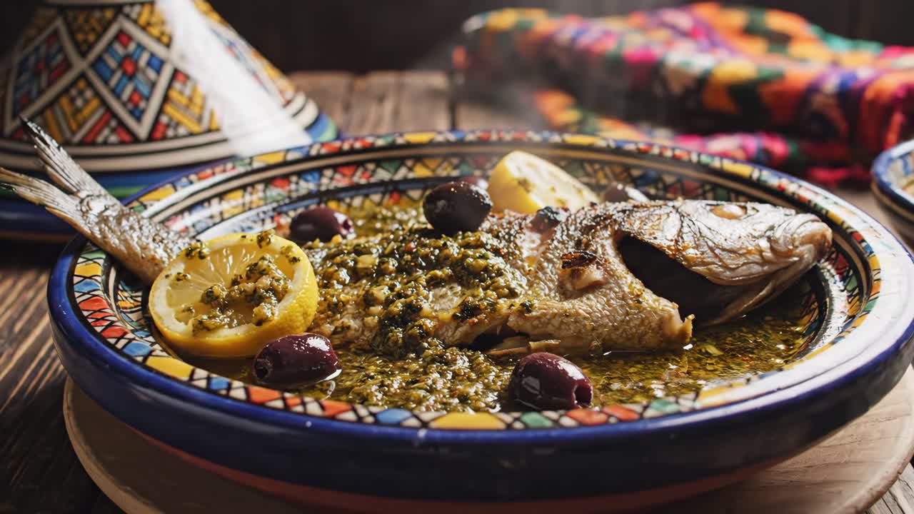 Moroccan Fish Tagine with Lemon and Olives