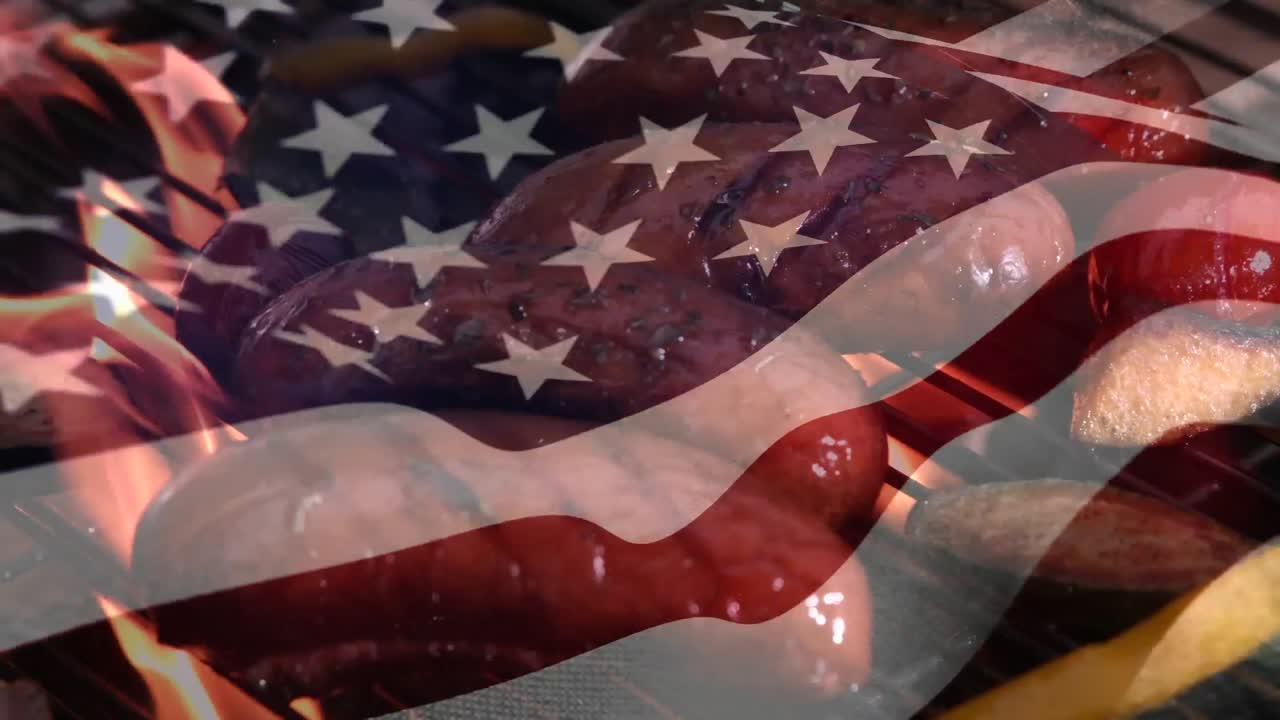 salchichas americanas a la parrilla