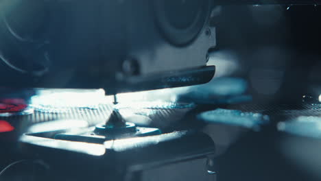 closeup of 3d printing process