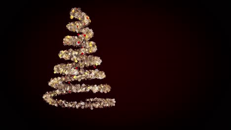 golden christmas tree with red and gold ornaments