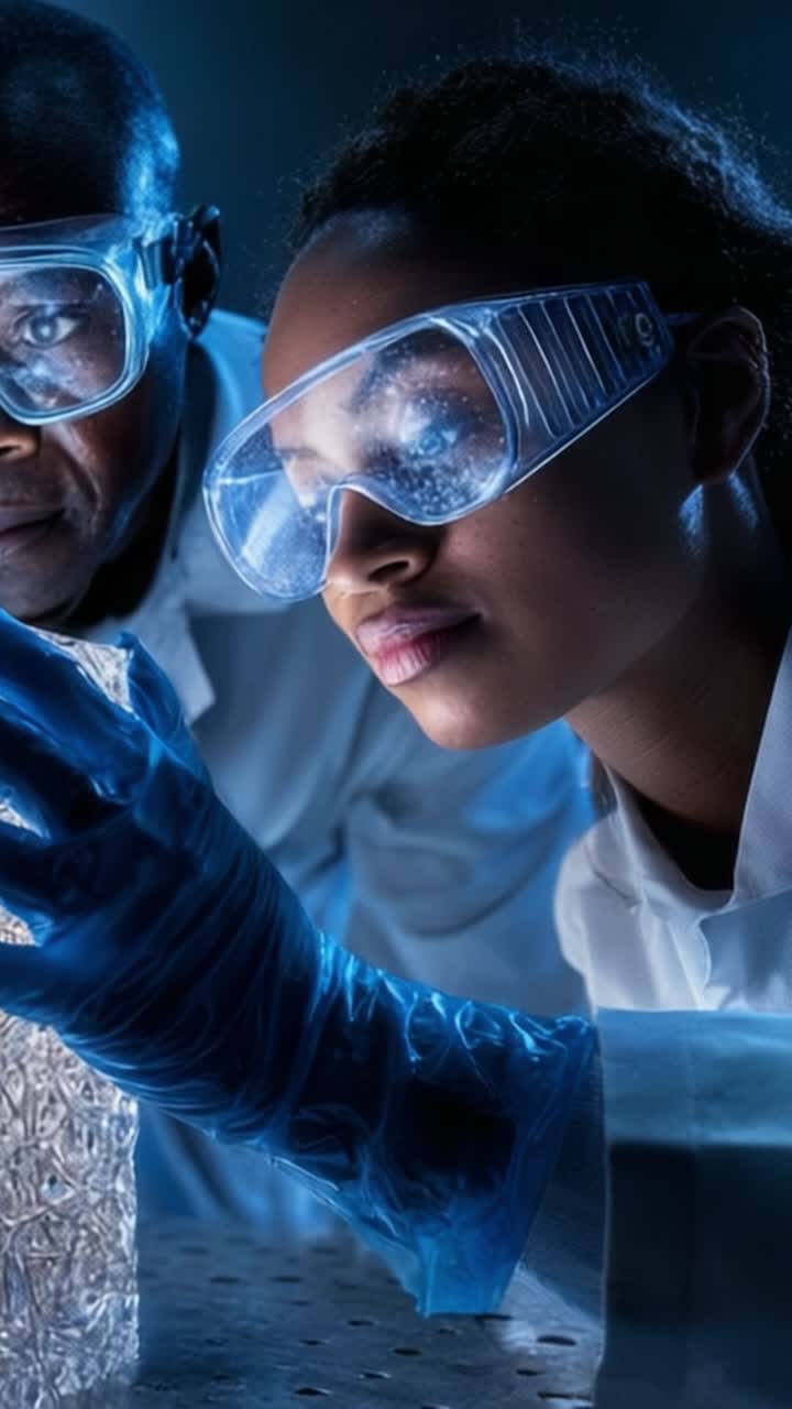 Scientists Conducting Innovative Research with a Complex Cellular Structure, Utilizing Advanced Technology to Explore New Insights in Biology and Chemistry Field