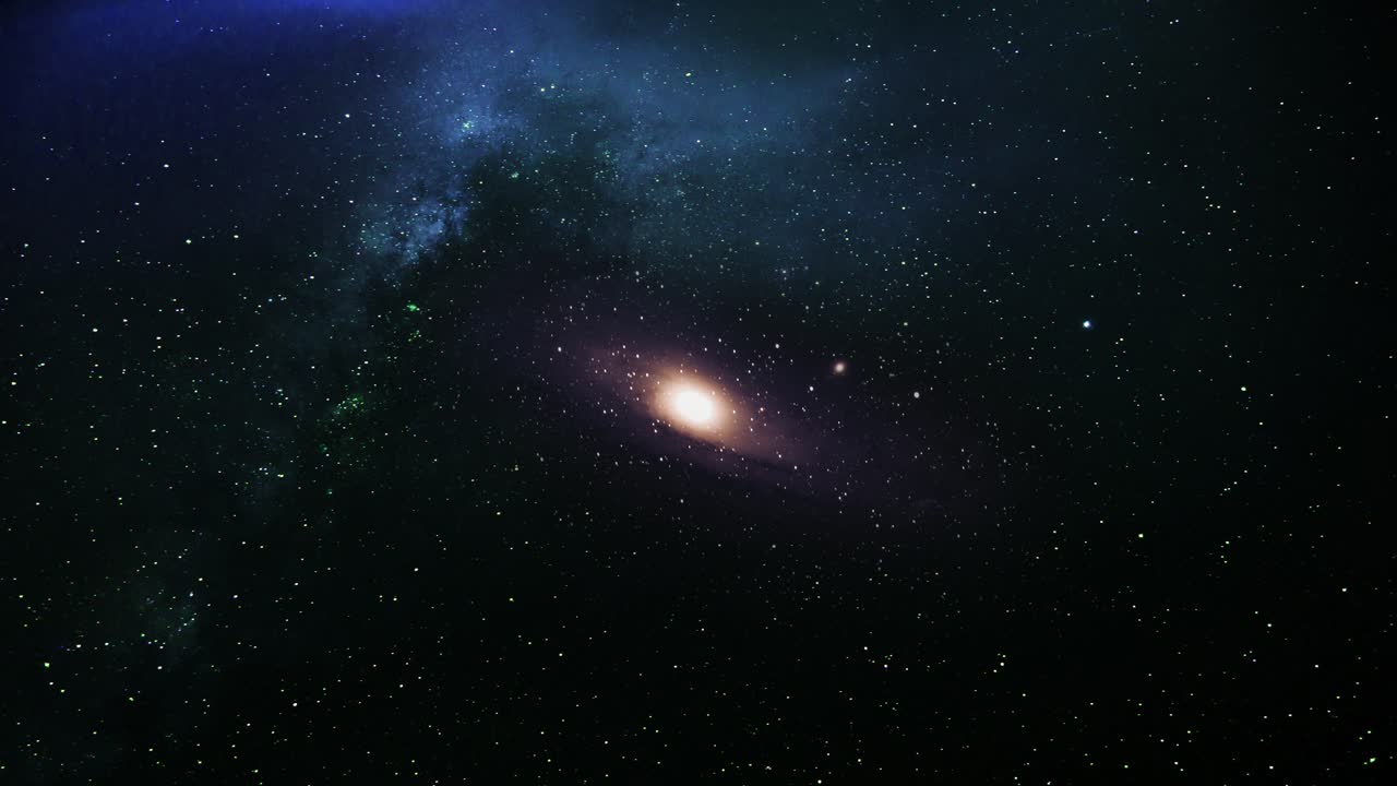 우주에서 은하와 성운 4k 배경