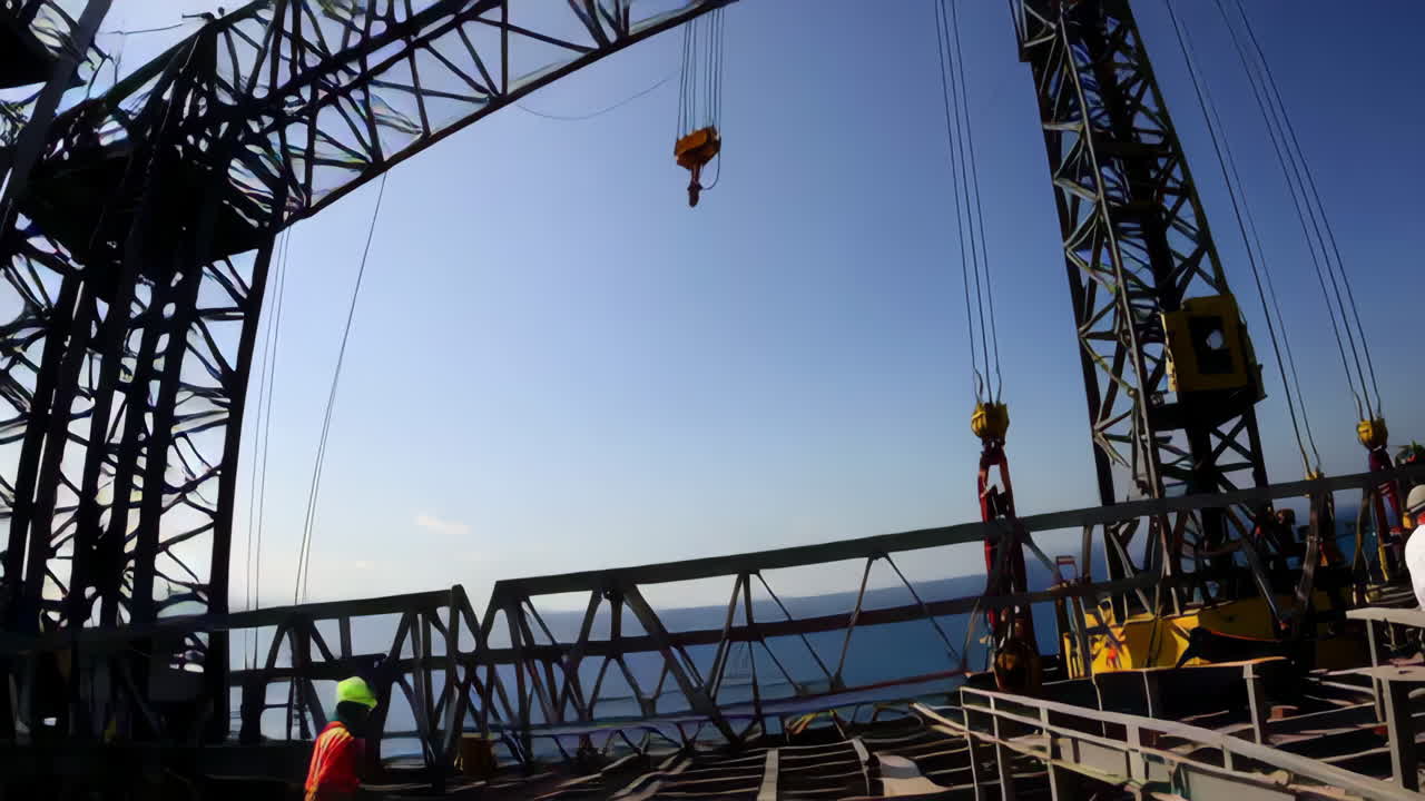 Konstruktion og drift af offshore borerig
