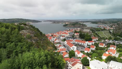 Fjallbacka,-Sweden-Drone-Flyback-Town