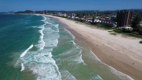 palm beach - southern gold coast - queensland qld - australia - drone shot