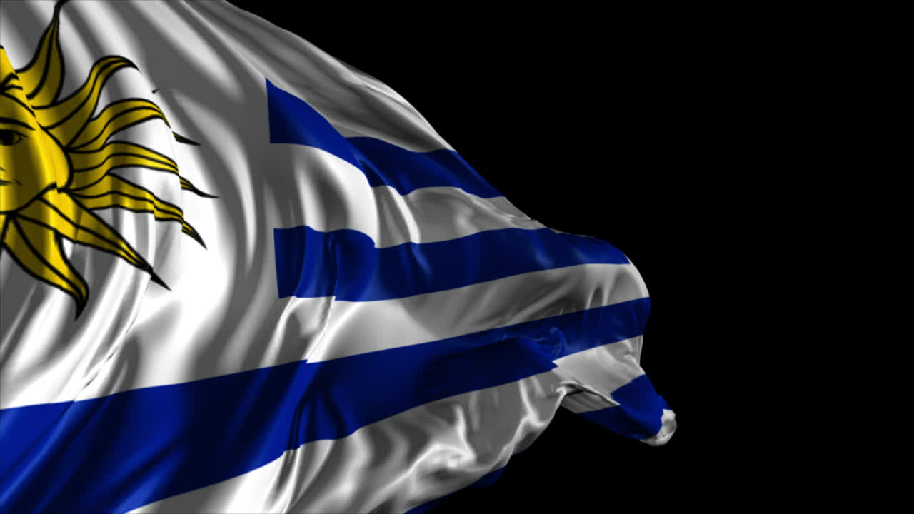 우루과이 발을 흔들고