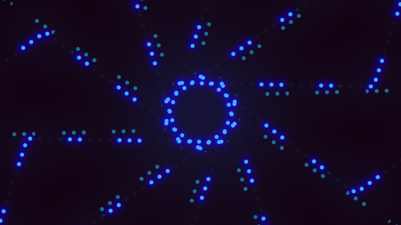 patrón de puntos azules elemento de diseño digital impresionante con arreglo circular
