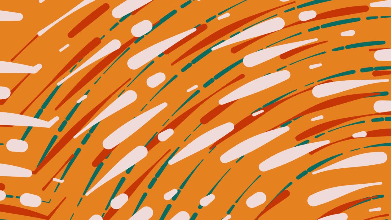 animación redonda sin costuras de fondo naranja