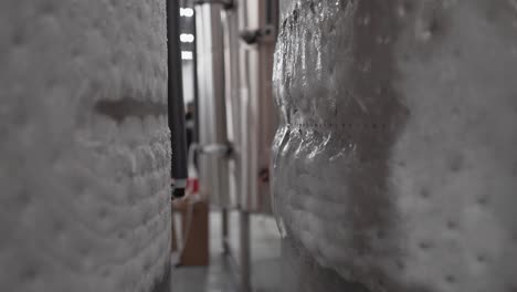 push between icy chilled brewery conical fermenters - 30 fps