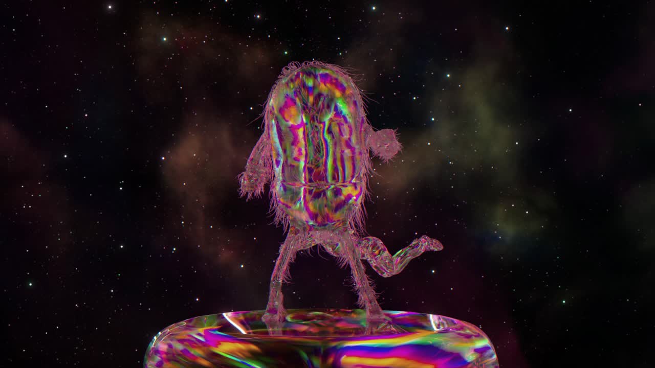 Dancing Alien in Space