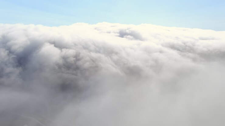 Flying over a sea of clouds - Karl the Fog, Brisbane Fog