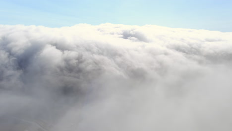 flying over a sea of clouds - karl the fog, brisbane fog