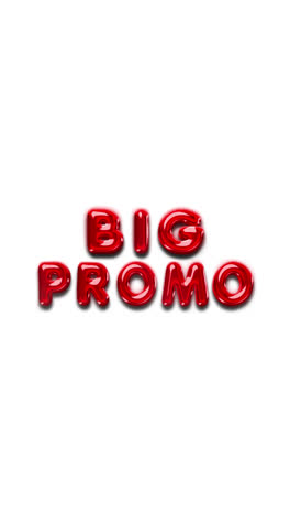 big promo text design
