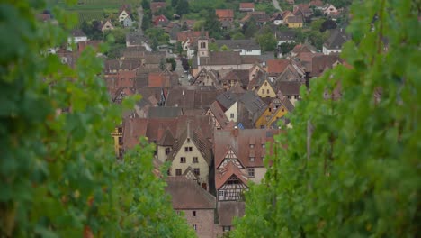 Riquewihr-Ha-Sabido-Conservar-Su-Carácter-Auténtico-Detrás-De-Las-Murallas-De-Su-Ciudad,-Hoy-Asediadas-únicamente-Por-Las-Viñas.