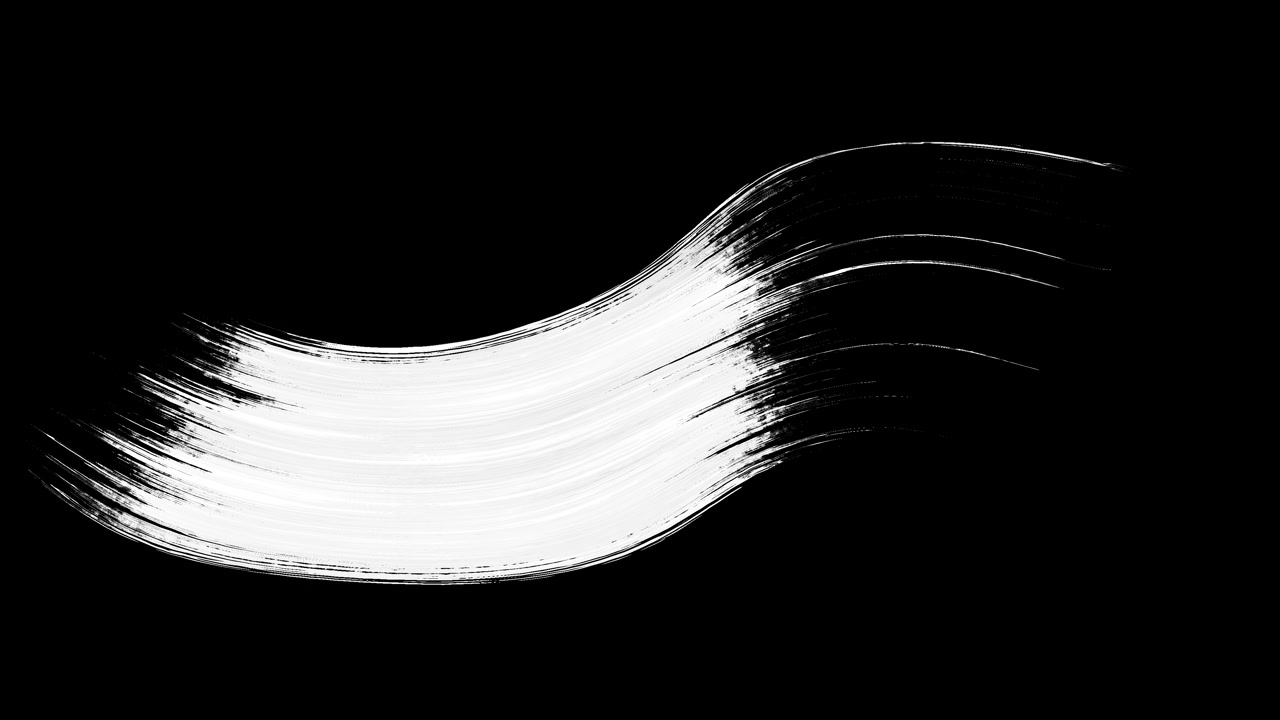 Abstract brushstroke effects with eight variations of brush types for video alpha channel masking