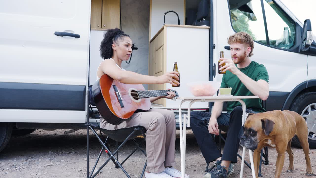 Celebrating Van Life with Music and Drinks