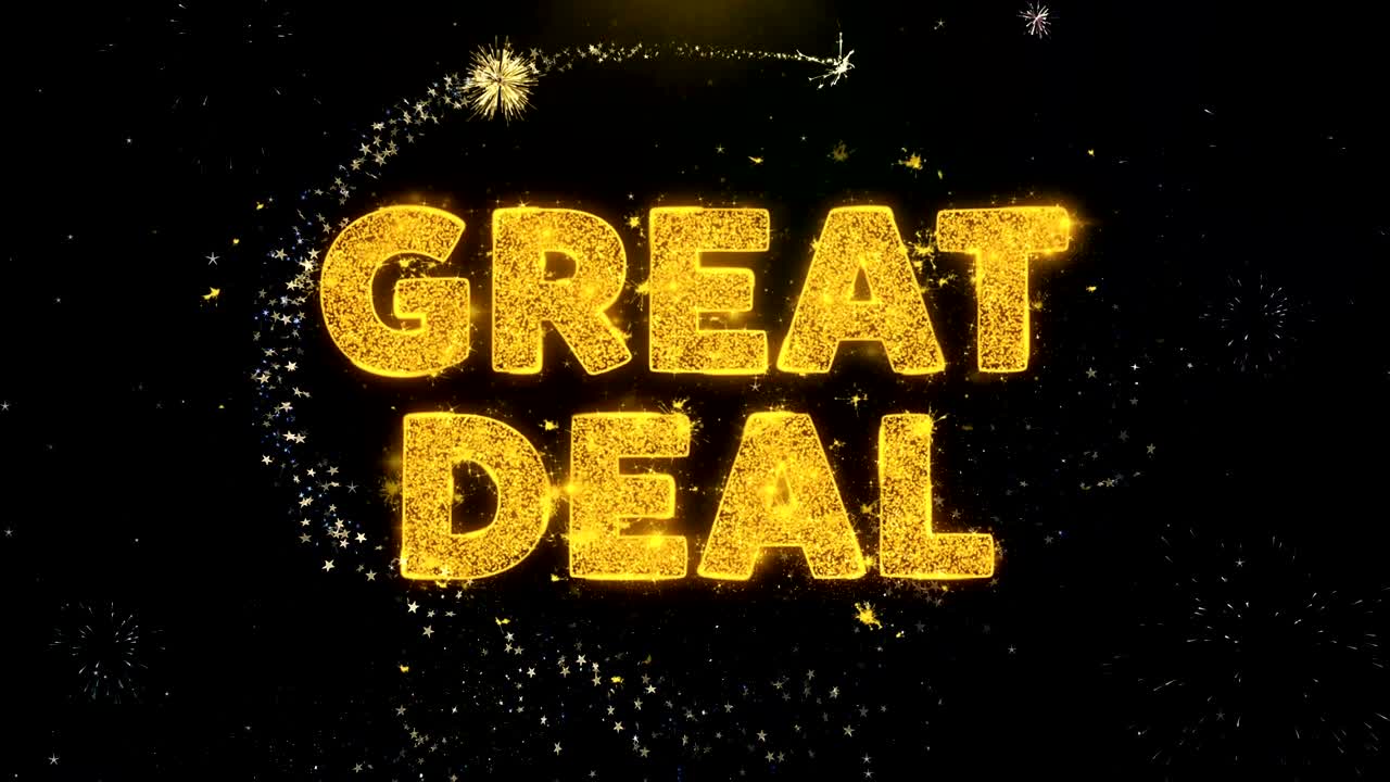 금 입자 불꽃놀이 전시에 대한 많은 텍스트.