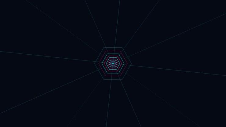 Abstract Geometric Hexagon Tunnel Animation