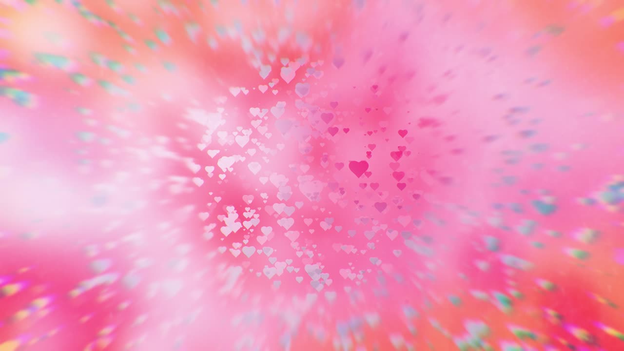 심장 보케 배경