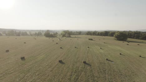 Aerial-clip-of-harvested-and-cleared-fields