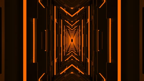 orange looped abstract tunnel