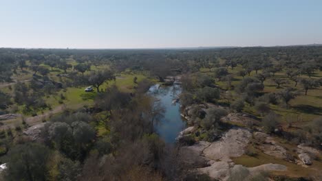 river and open forested rangelands