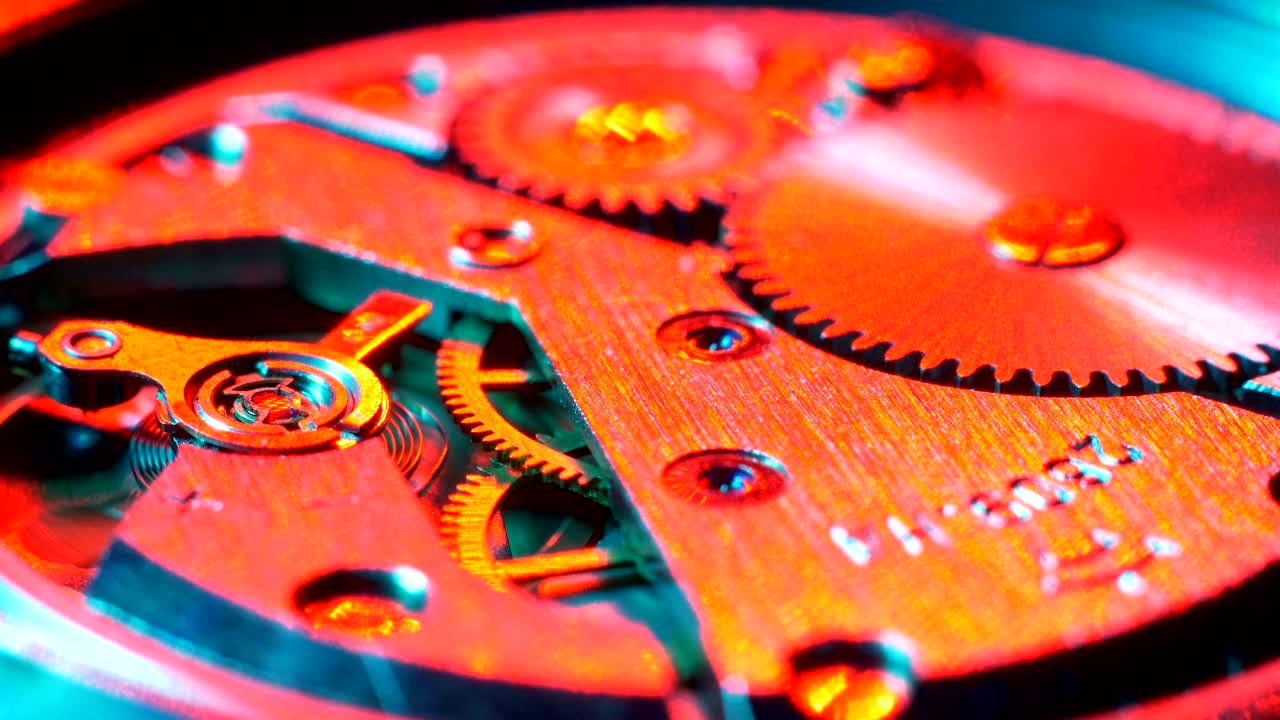 Watch Mechanism Close Up