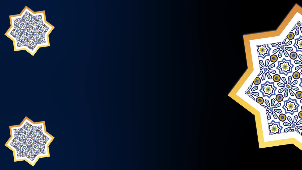 ramadán fondo islámico - 4k ramadán islámico - formas geométricas - (loopable) - mosaico - forma de estrella