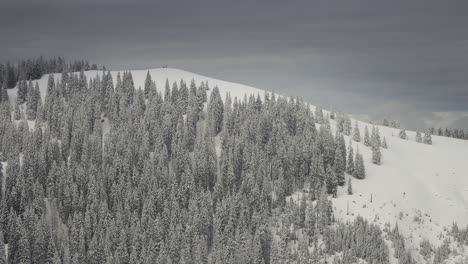 Excursionistas-En-La-Cima-De-La-Colina-Cubierta-De-Nieve-En-Los-Alpes-Austriacos