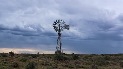 windpump turning on a farm