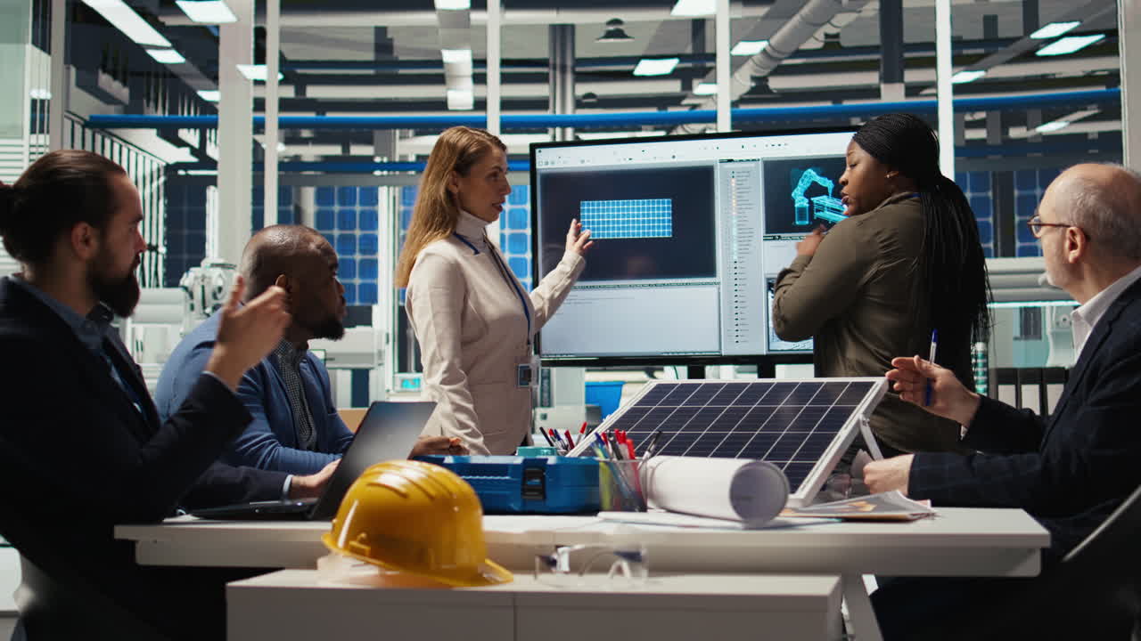 Investors Meet To Discuss Automation Strategies For Solar Panel Production