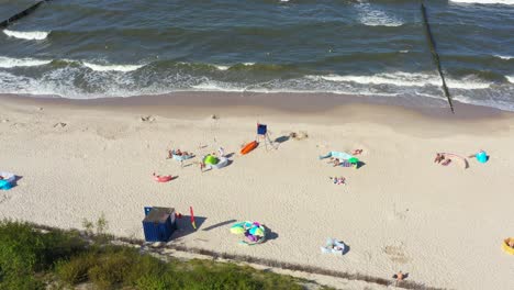 beach in chalupy resort in poland