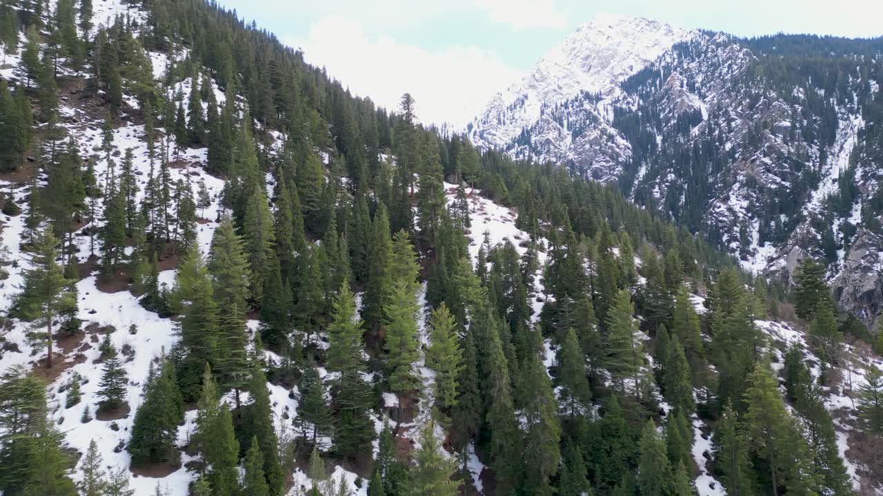 picos de montañas cubiertos de nieve