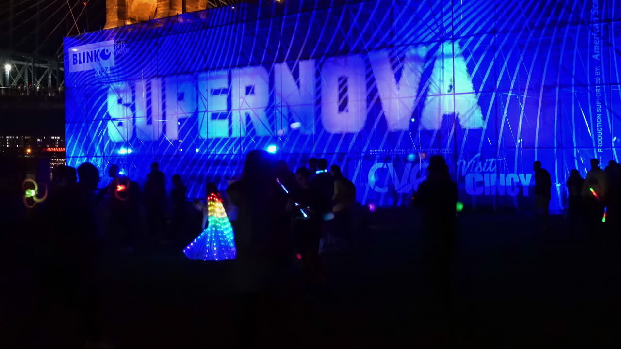 Blink Cincinnati 2024: Supernova Light Installation