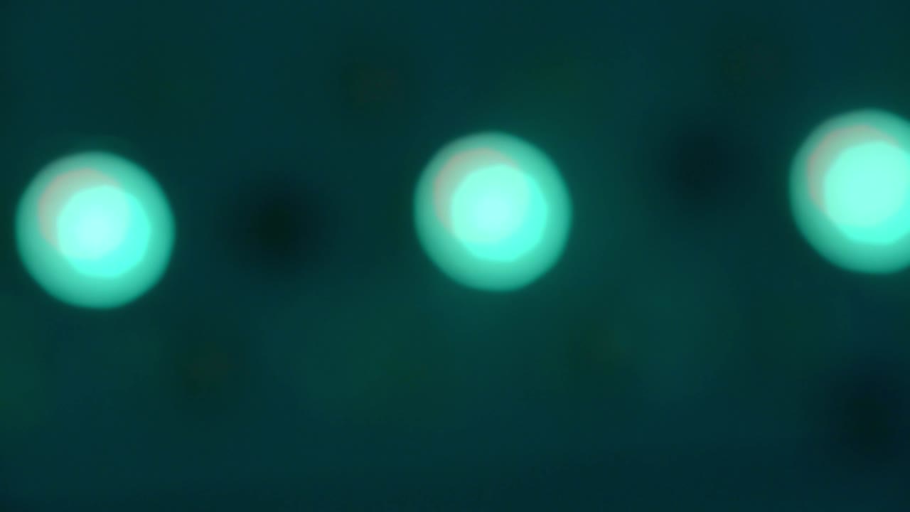 Close Up of RGB LED Light Panel Bulbs Flashing