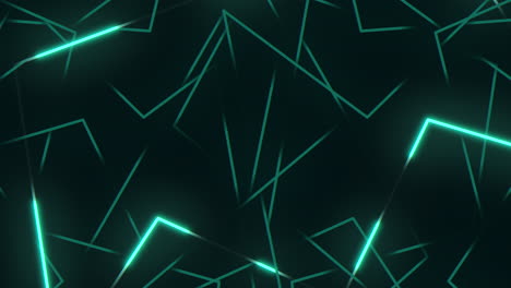 misterioso patrón iluminado compuesto de líneas y formas