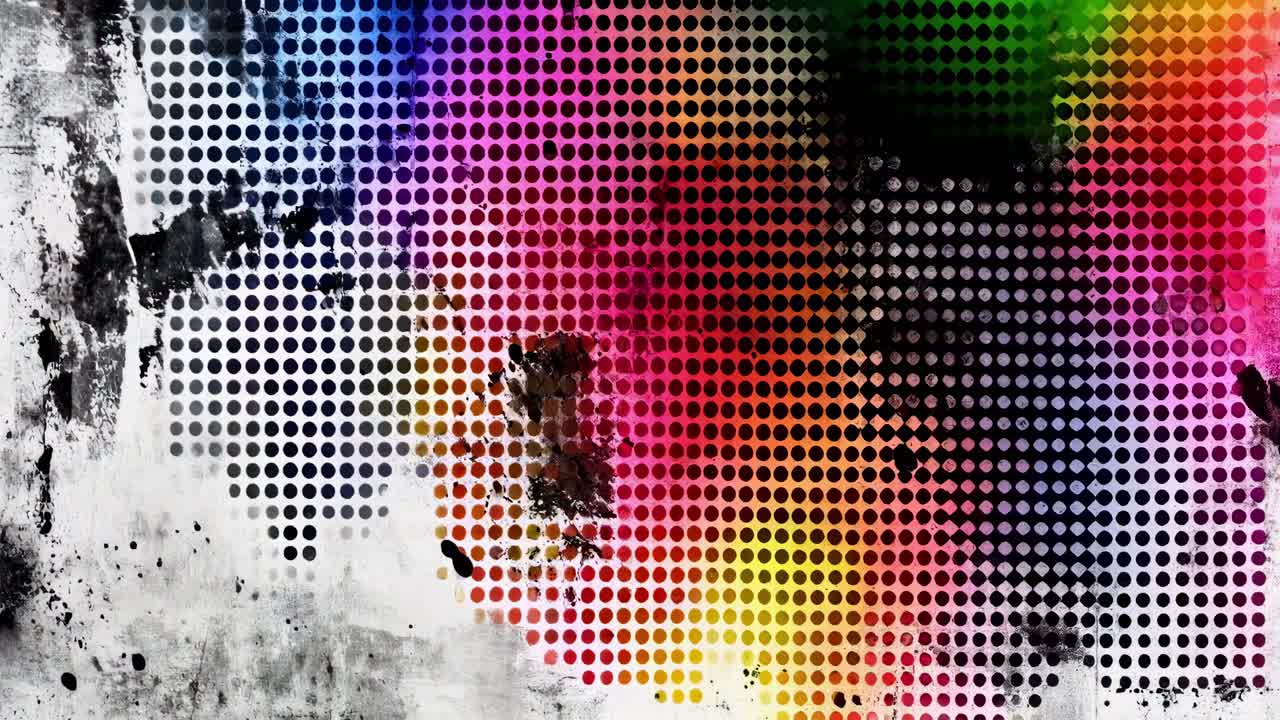 Design grunge astratto con punti mezzitoni e schizzi