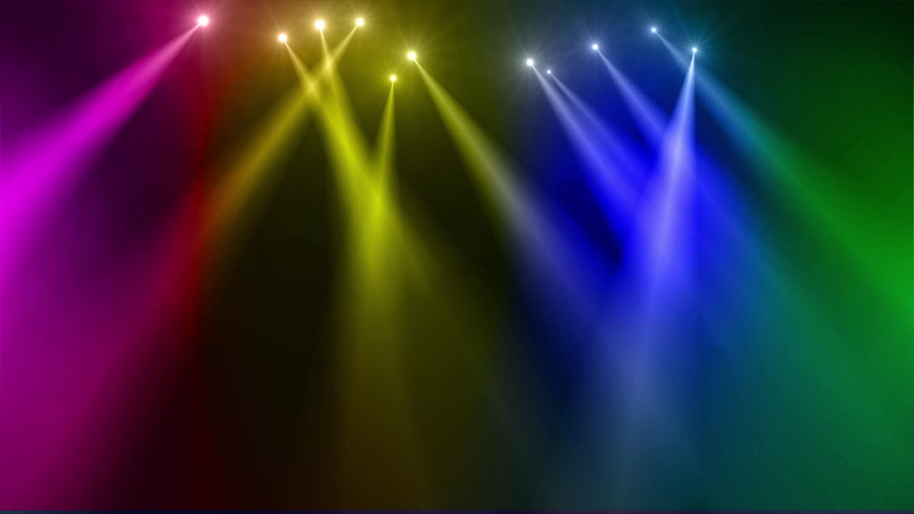 rainow spot light stage loop animation