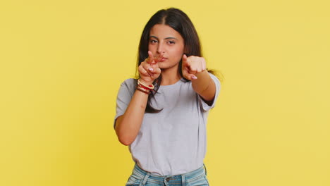 Woman-pointing-at-her-eyes-and-camera-show-I-am-watching-you-gesture-spying-watching-on-someone