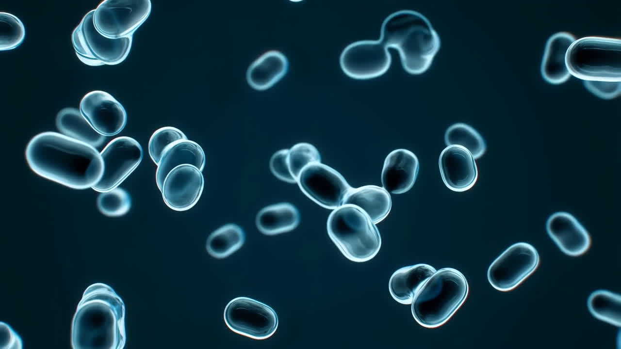 Microscopic View of Cells or Bacteria