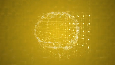 animación de formas en movimiento sobre el cerebro