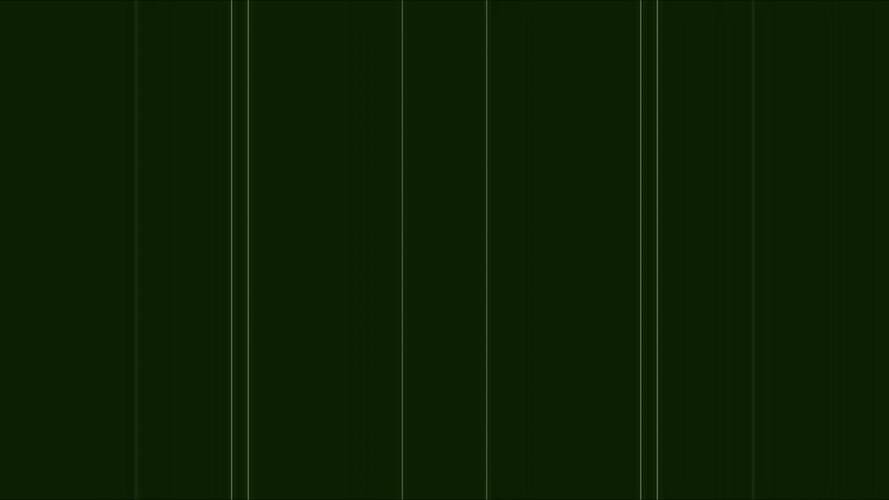 Abstract Background with Vertical Moving Light Lines on Dark Green